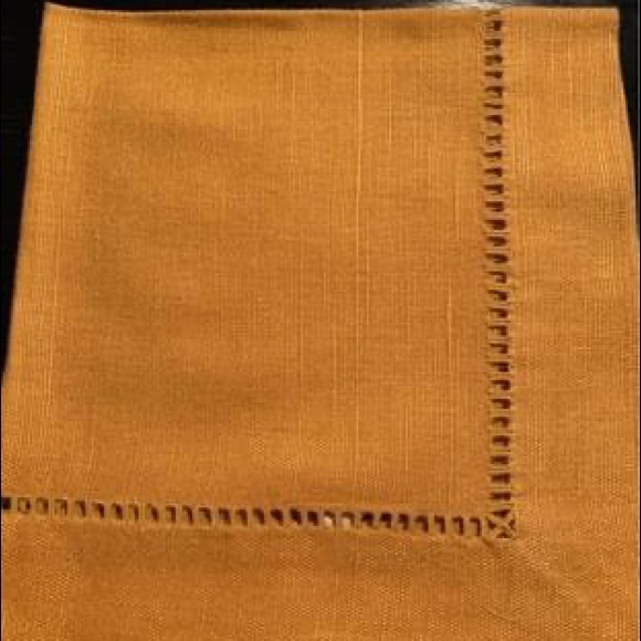 1 set Hemp Hemstitch dinner napkins(6 per set)exclusive Williams Sonoma - Picture 3 of 7